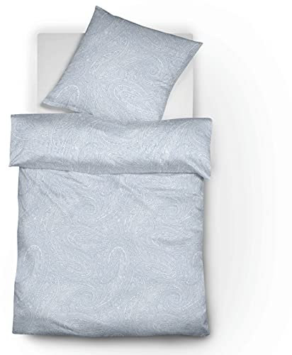 fleuresse Jacquard Leinen-Bettwäsche Provence Prestige, himmelblau 200x220 + 2 x 80x80 cm