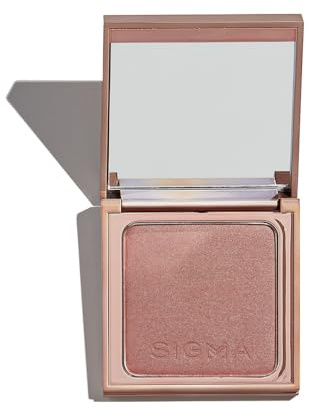 Sigma Beauty Peachy Gold Metallic Blush Palette - Long Lasting Blush Pressed Powder - Gluten Free, Cruelty Free, Vegan Makeup Palette - Tiger Lily