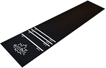 HAN'S DELTA Professional Heavy Duty Darts Mat, Soft & Steel Tip Darts Throw Line (100-801)