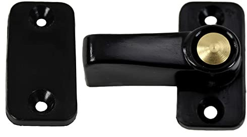 Drehriegel Türhalter Türfeststeller Wohnwagen Wohnmobil Caravan Boot mit Feder schwarz