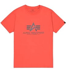 Alpha Industries Maglietta Basic da Uomo Radiant Red