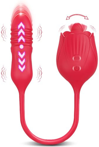 Giocattoli Sessuali Per Donne - Vibratore Lecca Lingua Con 10 Modalità Di Spinta, Potente Vibratore Dildo Punto g, Stimolatore Clitorideo Impermeabile, Giocattoli Per Capezzoli Per Donne