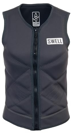 Womens Neoprene Wakesurf Comp Vest - Designed Exclusively for Wake Surfing, but Great for All Other Watersports Activities! (Navy, Small)