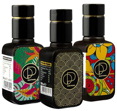 Agricola Piano - Olio extravergine di oliva da mono varietale Peranzana Bott.100 ml | Spremuto a Freddo, Pluripremiato – 100% Italiano – Acquista direttamente dal produttore