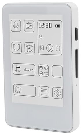 Xiuganpo MP3 -spelare, Hifi Sound Digital Music Player med 2,7in HD Touch Electronic Ink -skärm, Eye Caring Electronic Book for Home Outdoor Travel, Type C Charging, Flera Språk