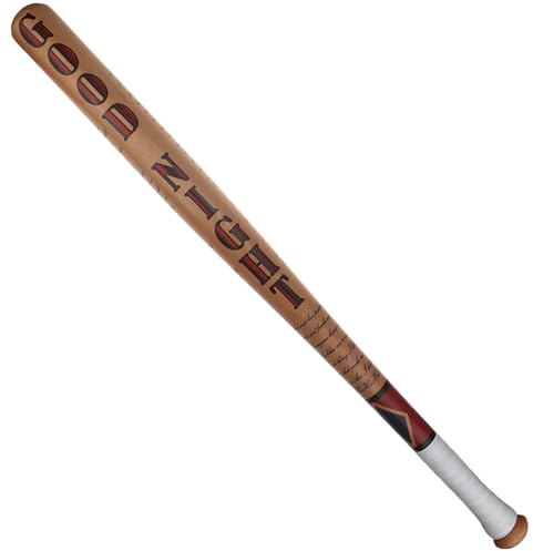 Udekit Mazza da Baseball in Legno Massello per Harley Quinn Donne Ragazze Bambini Cosplay