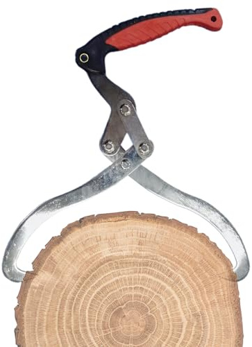 Elevación de pinzas para troncos - Pinzas de deslizamiento de 2 garras | para troncos para tala 3, manipulación, arrastre y transporte, garra de madera resistente, capacidad de