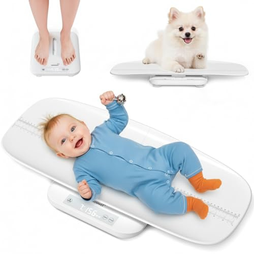 Nuscen Baby Scales Weighing, 150kg Capacity with 60cm Detachable Tray
