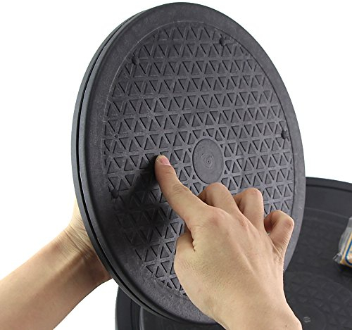 RETON 12 inch Support pivotant rotatoire résistant de Platine tournante avec Les roulements à Billes en Acier pour la TV/Ordinateur/Moniteur (1 Pc)