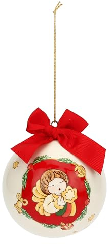 THUN - Pallina di Natale Special Edition in Porcellana, Addobbo Natalizio per Albero di Natale, Idea Regalo, Ø 10 cm