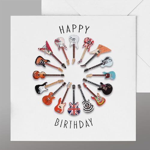 Guitar Birthday card Birthday card guitar