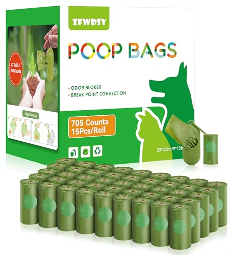 Hundekotbeutel 705 Tüten/47 Rollen auslaufsichere