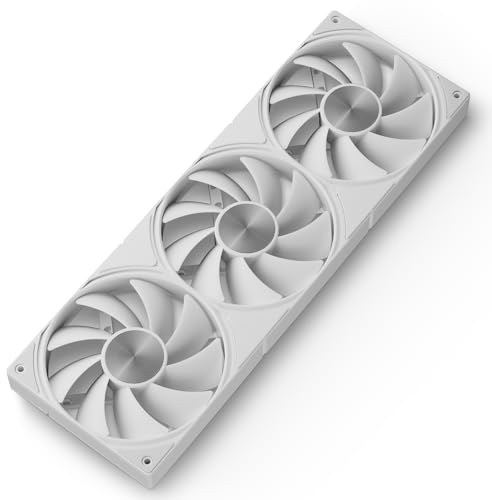 upHere gaming U3T3 PC Lüfter, 4-Pin PWM 120mm Lüfter, Hohe Leistung Kühlung 1650 RPM Hydraulic Bearing PC Fans, 25dB(A) Leiser Daisy Chain Lüfters für PC Case CPU Kühlung - Weiß