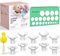 Nursi Luna Flange Sizing Kit 3 in 1 with 10PCS Flange Inserts 13/15/17/19/21mm, Silicone Breast Pump Flanges Insert Kit for 24mm Electric Breast Pump, Pumping Breastfeeding Essentials Kit for New Mom