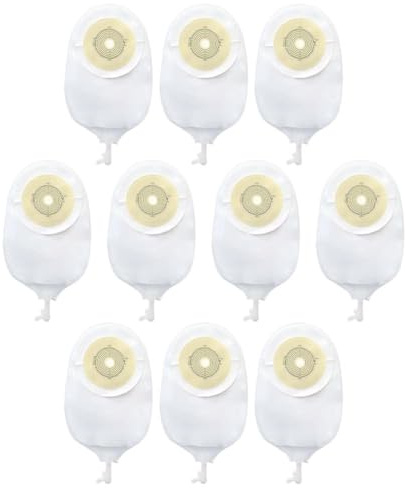 Bolsas de colostomía con aro y aspecto, bolsas de ostomía, aptas para bolsas drenables, para el cuidado de estomas y ostomía para ileostomía