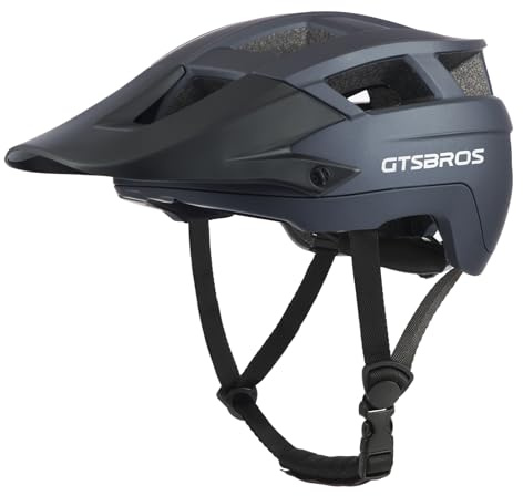 GTSBROS Mountain Bike Helmet for Adults - Adjustable Dual Shell Lightweight MTB Bicycle Helmet with Removable Visor CPSC Certificated