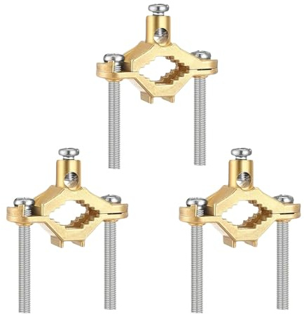 Morsetti di messa a terra elettrici Morsetti in ottone di grado industriale con viti di fissaggio per l'incollaggio sicuro del tubo dell'acqua morsetto di messa a terra