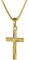 trendor Kreuz für Kinder Gold 333/8 Karat 18 mm + goldplattierte Kette 08508-42 42 cm