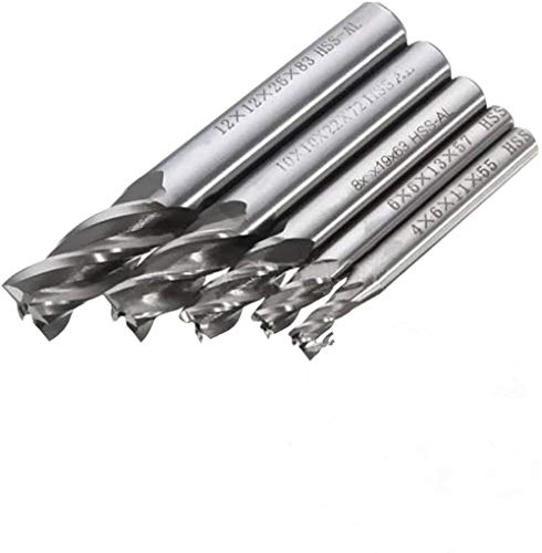 CNC fresa Yefun 4/6/8/10/12 mm HSS CNC carburo gambo dritto 4 flute fresa drill bit End Mill cutter