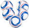 Speeron trainingsfussball: 5er-Set Trainings-Fußball aus Kunstleder, 22 cm Ø, Größe 5, 440 g (Fußball-Spielball, Ball, Volleyball)