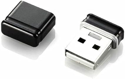 Mini USB 2.0 Flash Drive Memory Stick Fold Storage USB (Black) (32 GB)