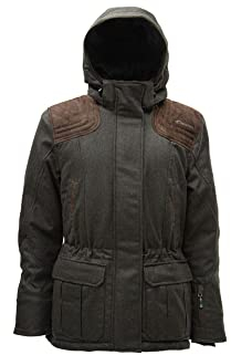 Carinthia G-LOFT Loden Parka Lady 2.0 Damen-Winterjacke, warm gefütterte, wetterfeste, geräuscharme Jagd-Jacke mit abnehmbarer Kapuze