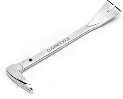 Präzisionseisen Nageleisen 200mm Brecheisen Nagelschlitze Meißelschaber Brecheisen aus Geschmiedeten 45 Stahl Optimale Hebelwirkung