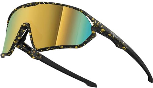 ER00 Eazyrun Polarisierte Sport-Sonnenbrille für Männer Frauen Jugendliche, Radfahren Laufen MTB Wandern Volleyball Skifahren 1206