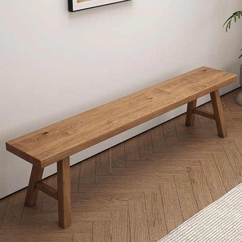 Panca in Legno da Interno,Panchina Panchetta da Esterno,Panche da Giardino,Panca Spogliatoio,Panca Sedia Senza Schienale o Braccioli,Tavolino Basso,Sgabello Lungo per Ingresso,Sala da pranzo(120x26xx4