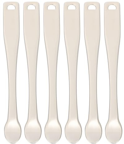 MOBUTOFU 6pièces Cuillères à Crème Visage de Applicateurs Masques Faciaux Pratiques pour Lotions Crèmes et Soins Peau Outil Cosmétique sans Odeur Surface Lisse Utilisation Confortable