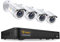 Anlapus 8CH 1080P H.265+ Kabelgebunden Videoüberwachung Set mit 4 HD 2MP Außen Kamera ohne Festplatte, App & E-Mail Bewegungsalarm