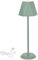 Clauss LED-Tischlampe mit Akku via USB aufladbar, kabellos, mit Dimmer, aus Metall für Innen und Außen, IP54, grün, Clauss 10010
