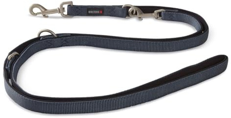 Wolters Führleine Professional Comfort, Farbe:Graphit/schwarz, Größe:L 300 cm x 20 mm (extra lang)