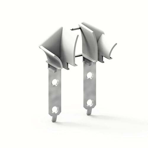 Einlauftrichter für Führungsschiene, bis 14 mm Lamellendicke, grau