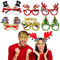 FUKPO 6 Stück Weihnachten Brille Rahmen, Weihnachtsgläser Weihnachtsbaum Brillengestell Geweih, Weihnachtsbrillen Kreative Lustige zum Weihnachten Party Deko für Erwachsene und Kinder