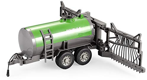 efaso RC Trecker E351 1:16 RC Traktor erweiterbar mit Sprühanlage, Heuwender, Heuballen und Kippanhänger RTR Ferngesteuertes Fahrzeug, Baufahrzeug (RC Sprühanhänger S058-Sprinkleranlage gießt Wasser)