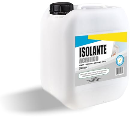 HYTAMA TOOLS Imprimación Sellador Acrílico Fijador, Consolidante, a base de agua, para interiores y exteriores, bidón de 5 l