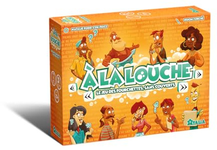Confident Game | Atalia | A la louche | Jeu d'ambiance | De 2 à 6 Joueurs | A partir de 10 Ans | De 15 à 30 Minutes | Le Jeu de quizz où il Faut répondre à la louche, Orange