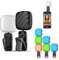 LED Selfie Light for Phone with Clip - Rechargeable Portable Fill Lights Retractable Stand Lighting for Laptop Tablet Cell Phone Camera Video Vlog Photography Live Streaming