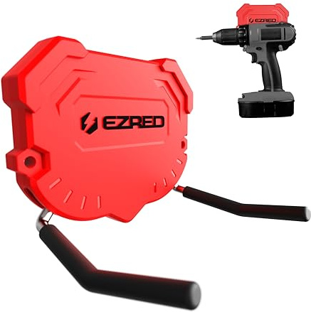 EZRED Magnetic Adjustable Tool Holder, with Adjustable Arms, Red