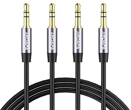ANDAPA 3.5mm Hörlursförlängningskabel (5M) - Kompatibel med iPhone, iPad, Surfplattor & Smartphones