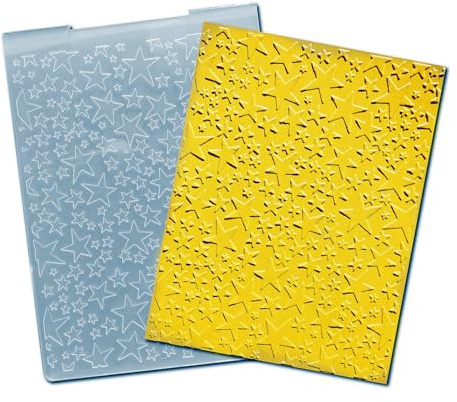 arriettycraft Stjärnor bakgrund plast prägling mappar för korttillverkning jul stjärna prägling mapp för scrapbooking sidor papper hantverk lera dekoration