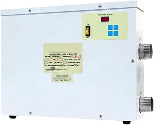 Bomba de Calor eléctrica para Piscina residencial y SPA, Calentador de Alta eficiencia con Controlador Digital, construcción Duradera de Acero galvanizado, Funcionamiento rápido y Ahorro de energía