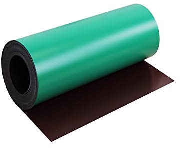MagFlex® Flexible Matt Green Magnetic Sheet for Creating Magnetic Pictures, Artwork, Signs or Displays - 300mm Wide - 5m Length
