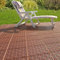 garden mile® Lot de 10 carreaux de terrasse modulaires antidérapants en plastique emboîtables résistants aux intempéries et antidérapants - Étanches, robustes et durables (terre cuite)