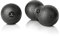 BODYMATE Set aus Faszien-Ball (Durchmesser 8CM) und Faszien-Duo-Ball (8x16cm) Schwarz, Selbstmassage-Ball für Faszientraining