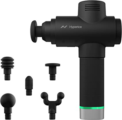 Hyperice Hypervolt 2 Pro - Con tecnología Quiet Glide - Pistola de masaje de percusión de mano | 5 velocidades, 5 cabezales intercambiables | Ayuda a aliviar los músculos doloridos y la rigidez