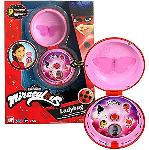 BANDAI - Miraculous - Ladybugs magisches Telefon - Rollenspielzubehör zum Verkleiden als Ladybug Klang und Lichtspielzeug Miraculous - Spricht Italienisch - Spielzeug für Kinder ab 4 Jahren - P506295