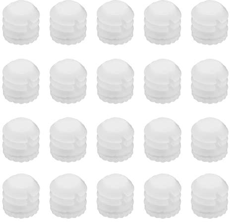 VGOL 100 tasselli di espansione con cerniera M4 x 8 mm, in plastica, 3 mm, bianchi, accessori per armadietti, 8,8 x 8 mm