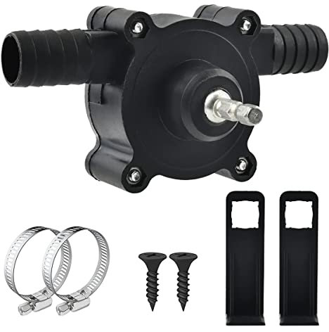 Electric Drill Pump, Mini Electric Drill Pump Portable, Self-Priming Hand Drill Powered Water Pumps, Water Oil Diesel Drill Pumps for Home Garden